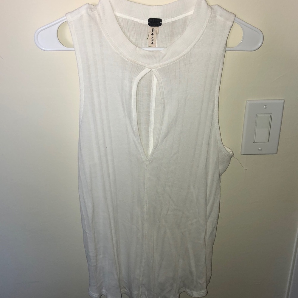 white free people tank